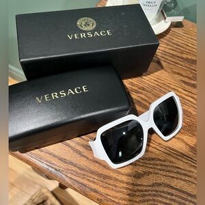 VERSACE 56mm square frame sunglasses